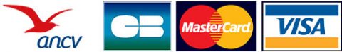 moyen de paiement ANCV, CB, MASTERCARD,VISA
